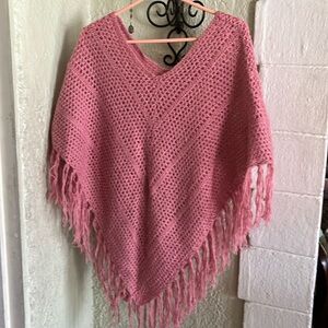 Arizona Pink Pancho - one size fits most